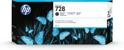 HP 728 Ink cartridge black matt 300ml for HP DesignJet T 730/830 (F9J68A)