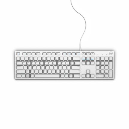 DELL KB216 keyboard USB QWERTY US International White (580-ADGM)