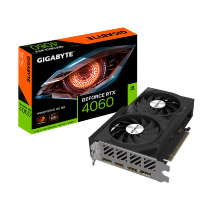 Gigabyte GeForce RTX 4060 WINDFORCE OC 8G NVIDIA 8 GB GDDR6 (GV-N4060WF2OC-8GD)