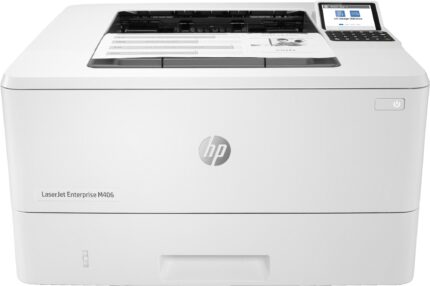 HP LaserJet Enterprise M406dn, Black and white, Printer for Business, Print, Compact Size; Strong Security; Two-sided printing; Energy Efficient; Front-facing USB printing (3PZ15A#B19)