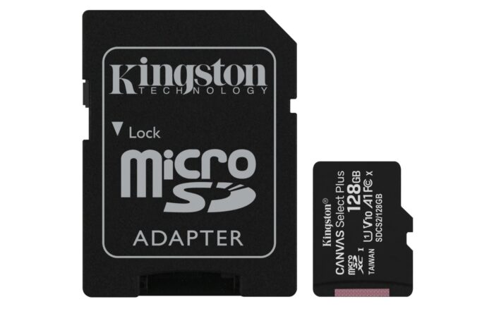 Kingston 128GB micSDXC Canvas Select Plus 100R A1 C10 Card + ADP (SDCS2/128GB)