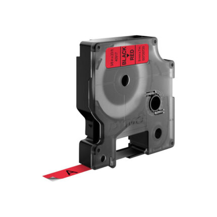Dymo 40917/S0720720 DirectLabel-etikettes black on red 9mm x 7m for Dymo D1 6-12mm/19mm/24mm/9-12mm/9-19mm (S0720720)