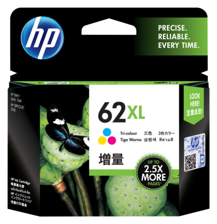 HP 62XL Printhead cartridge color high-capacity, 415 pages ISO/IEC 24711 for HP Envy 5640 (C2P07AE)