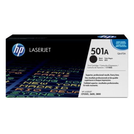 HP 501A Toner cartridge black, 6K pages/5% for HP Color LaserJet 3600/3800 (Q6470A)