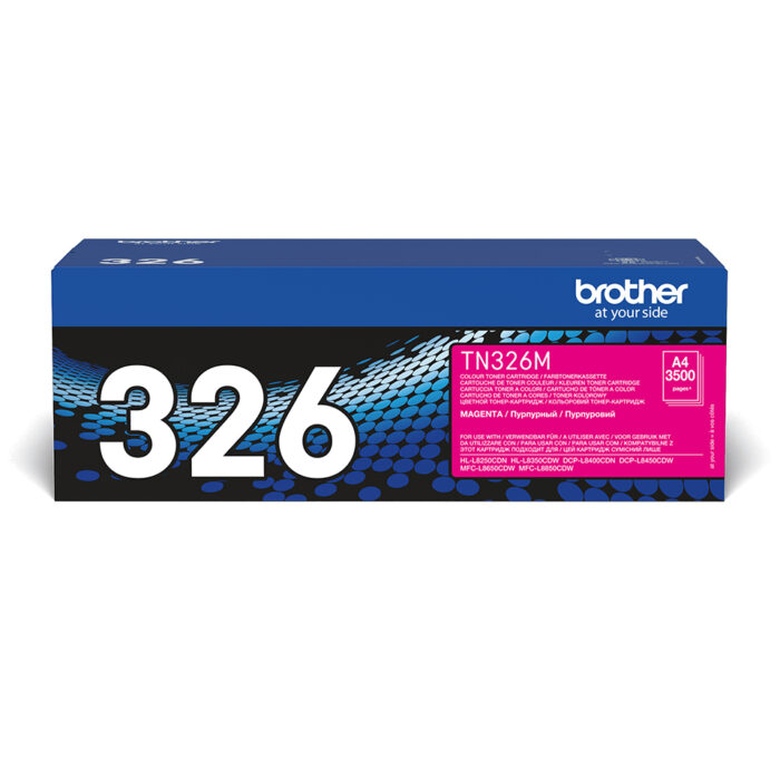 Brother TN-326M Toner-kit magenta high-capacity, 3.5K pages ISO/IEC 19798 for Brother DCP-L 8400/8450/HL-L 8250 (TN326M) - Image 1