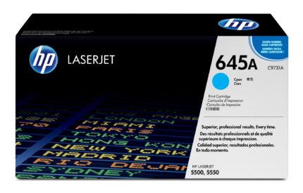 HP 645A Toner cartridge cyan, 12K pages/5% for Canon LBP-86 (C9731A)