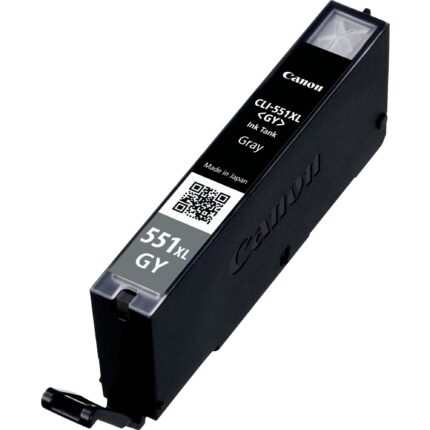Canon 6447B001/CLI-551GYXL Ink cartridge gray high-capacity, 3.35K pages ISO/IEC 24711 275 Photos 11ml for Canon Pixma IP 8700/MG 6350/MG 7550 (6447B001)