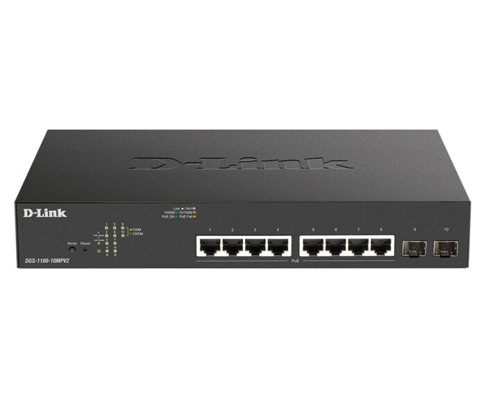 kPfgGhhFTEGBglnglqNnkA.c-r.jpg D-Link DGS-1100-10MPV2 Managed L2 Gigabit Ethernet (10/100/1000) Power over Ethernet (PoE) 1U Black (DGS-1100-10MPV2/E)
