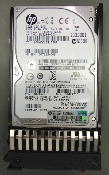HPE 72-GB Hot Plug 6G SAS SFF (RP000121985)