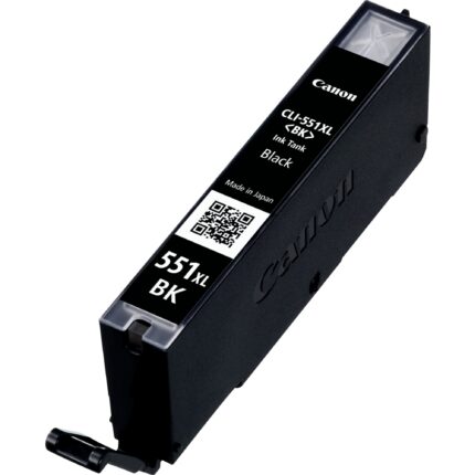 Canon 6443B001/CLI-551BKXL Ink cartridge black high-capacity, 5.53K pages ISO/IEC 24711 1130 Photos 11ml for Canon Pixma IP 8700/IX 6850/MG 5450/MG 6350/MX 725 (6443B001)