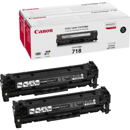 Canon 2662B005/718BKVP Toner cartridge black twin pack, 2x3.4K pages/5% Pack=2 for Canon LBP-7200 (2662B005)