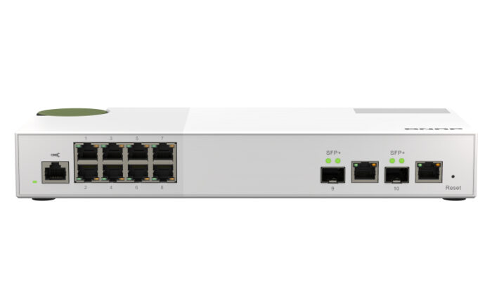 QNAP QSW-M2108-2C network switch Managed L2 2.5G Ethernet (100/1000/2500) Grey, White