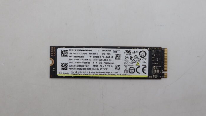 Lenovo SSD_ASM 1T,M.2,2280,PCIe4x4,SKH,OP (5SS1F20645)