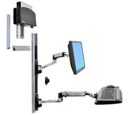 Ergotron LX Series LX Wall Mount System 68.6 cm (27") Black, Silver (45-253-026)