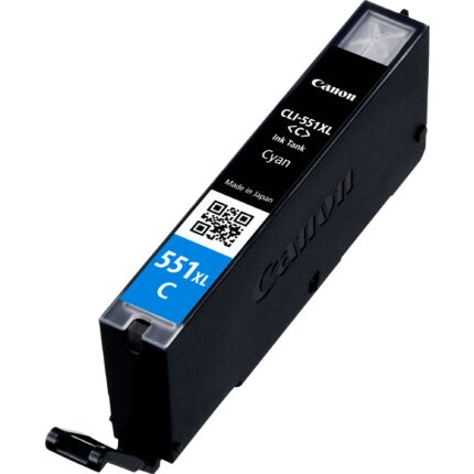 Canon 6444B001/CLI-551CXL Ink cartridge cyan high-capacity, 695 pages ISO/IEC 24711 267 Photos 11ml for Canon Pixma IP 8700/IX 6850/MG 5450/MG 6350/MX 725 (6444B001)