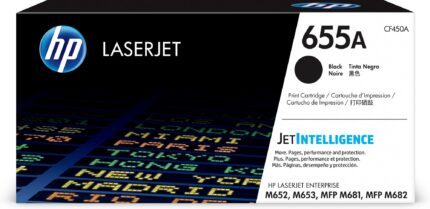 HP 655A Toner cartridge black, 12.5K pages ISO/IEC 19752 for HP LaserJet M 652/681 (CF450A)