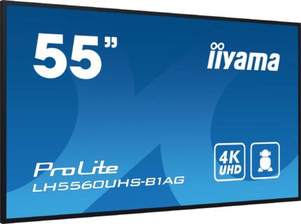 iiyama PROLITE Digital A-board 139.7 cm (55") LED Wi-Fi 500 cd/m? 4K Ultra HD Black Built-in processor Android 11 24/7 (LH5560UHS-B1AG)