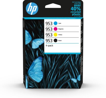 HP #301/953 Ink cartridge multi pack Bk,C,M,Y Blister Multi-Tag 20ml + 3x9ml Pack=4 for HP OfficeJet Pro 7700/8210/8710 (6ZC69AE)