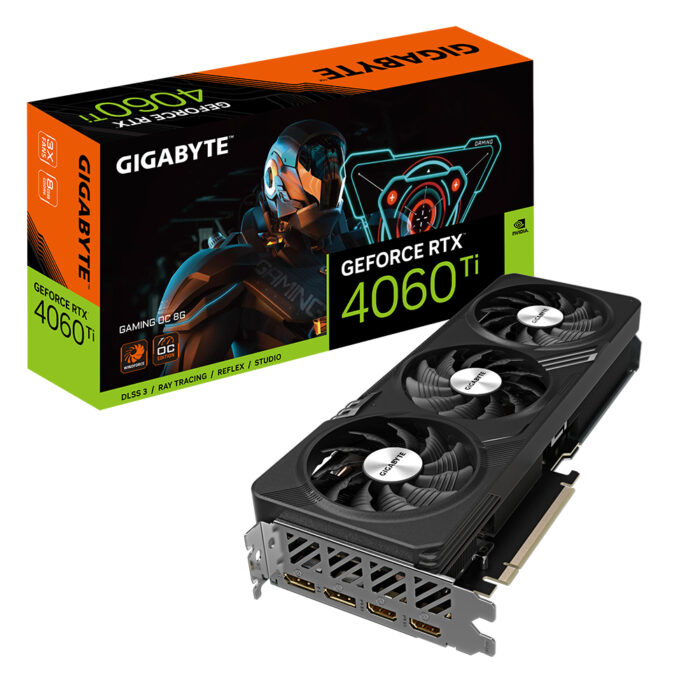 Gigabyte GAMING GeForce RTX 4060 Ti OC 8G NVIDIA GeForce RTX 4060 Ti 8 GB GDDR6 (GV-N406TGAMING OC-8GD)