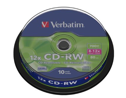 Verbatim CD-RW 12x 700 MB 10 pc(s)