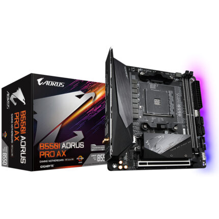 Gigabyte AMD B550 AORUS B550I PRO AX WiFi/BTS Mini-ITX Motherboard(B550I AORUS PRO AX) (B550I AORUS PRO AX)