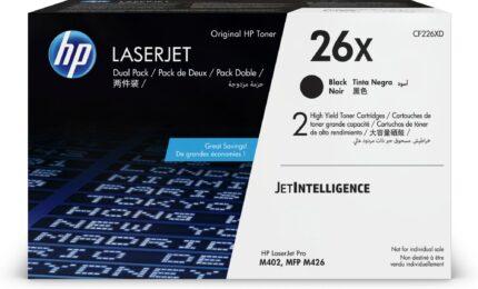 HP 26X Toner cartridge high-capacity twin pack, 2x9K pages ISO/IEC 19752 Pack=2 for HP LaserJet M 402/e (CF226XD)
