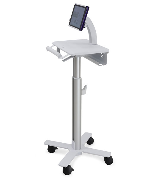 nBYBQ4p9y0mTAGeAZyQPBA.c-r.jpg Ergotron StyleView Tablet Cart, SV10 Aluminium, White Multimedia cart (SV10-1400-0) - Image 1