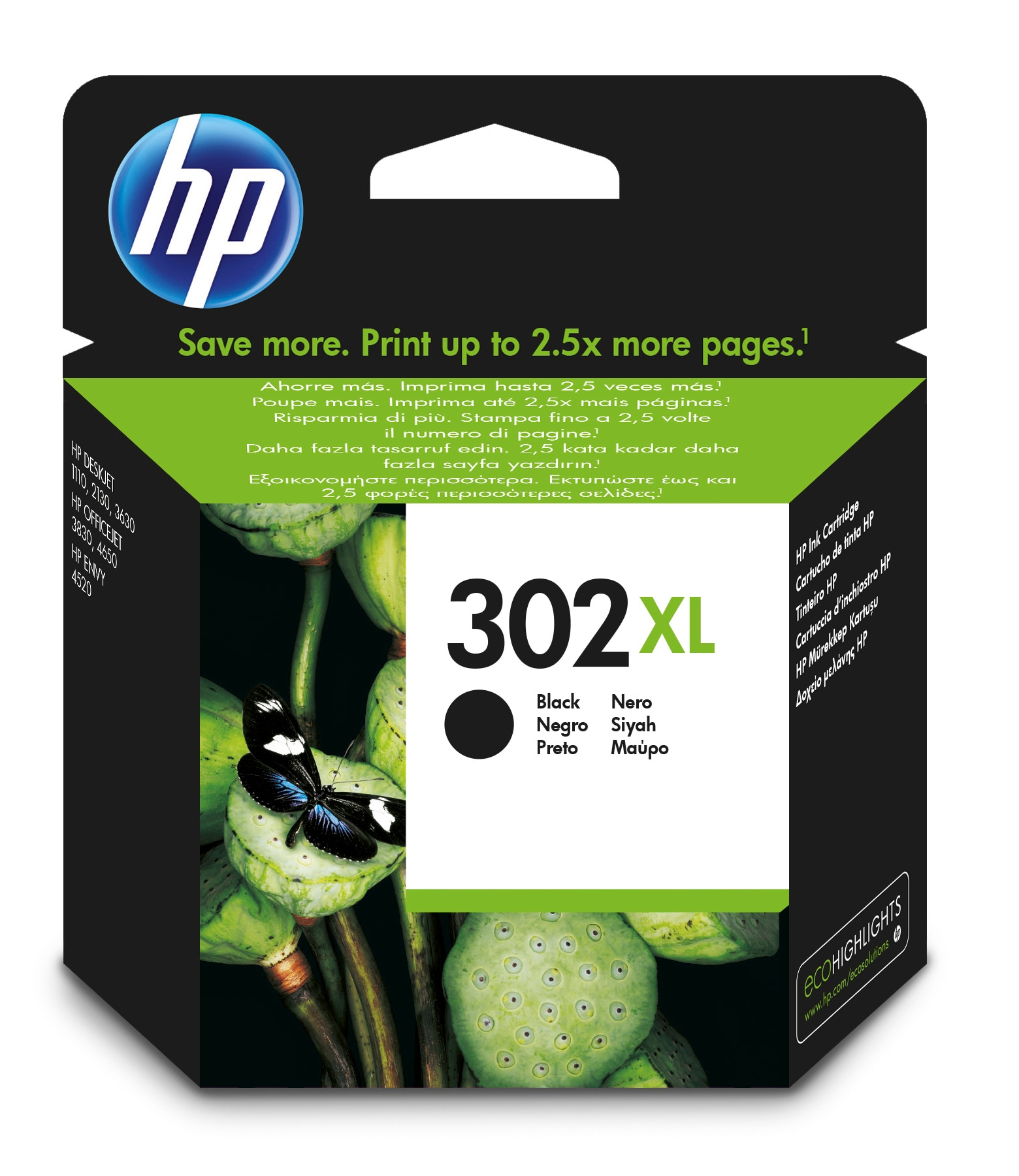 nwfsUX_y-U2TY7zflvdl7w.c-r.jpg HP 302XL Printhead cartridge black high-capacity, 430 pages ISO/IEC 24711 8.5ml for HP DeskJet 1110/2130/OfficeJet 5200 (F6U68AE)