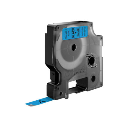 Dymo 40916/S0720710 DirectLabel-etikettes black on blue 9mm x 7m for Dymo D1 6-12mm/19mm/24mm/9-12mm/9-19mm (S0720710)