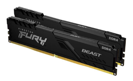 Kingston FURY 32GB 3200MT/s DDR4 CL16 DIMM (Kit of 2) 1Gx8 Beast Black (KF432C16BB1K2/32)