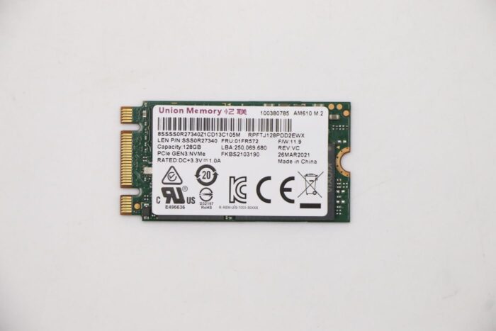 oTReJbVY8keFzUk6euhQoA.c-r.jpg Lenovo UMIS AM610 128GB M.2 PCIe 2242 RPFTJ128PDD2EWX SSD