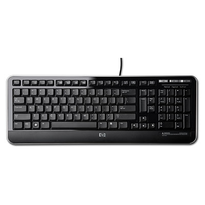 HP QY776AA keyboard USB QWERTY English Black (QY776AA#ABB)