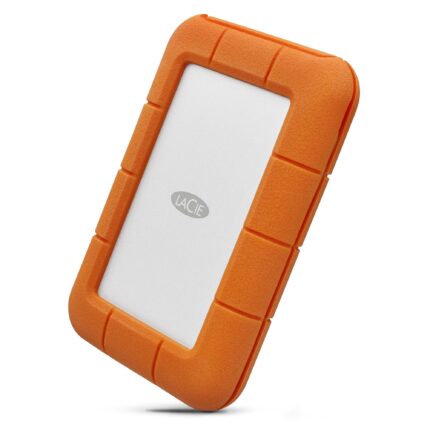 LaCie Rugged USB-C external hard drive 5 TB Grey, Yellow (STFR5000800)