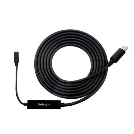 StarTech.com 9.8ft/3m USB C to DisplayPort 1.2 Cable 4K 60Hz - USB-C to DisplayPort Adapter Cable - HBR2 USB Type-C DP Alt Mode to DP Monitor Video Cable - Works w/ Thunderbolt 3 - Black