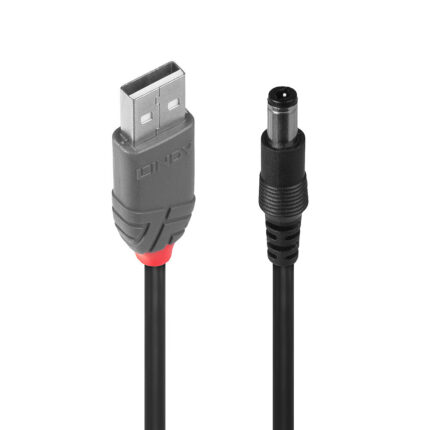 Lindy USB 2.0 Type A to 5.5mm DC Cable, 1.5m