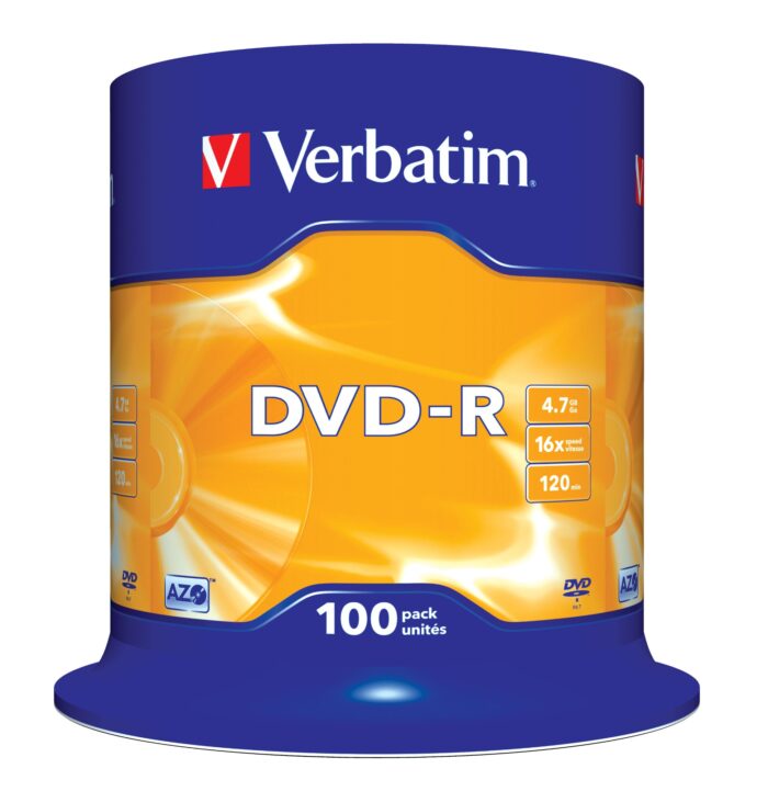 pitb3u_8zkOdu3Z4-DmcRw.c-r.jpg Verbatim DVD-R Matt Silver 4.7 GB 100 pc(s)