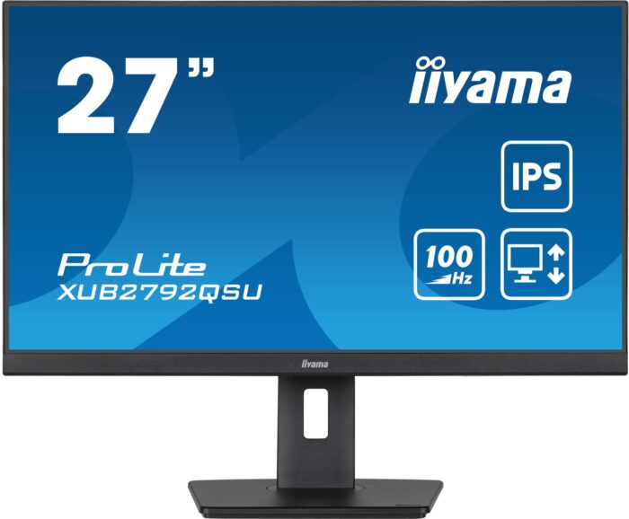 iiyama ProLite computer monitor 68.6 cm (27") 2560 x 1440 pixels Full HD LED Black (XUB2792QSU-B6)