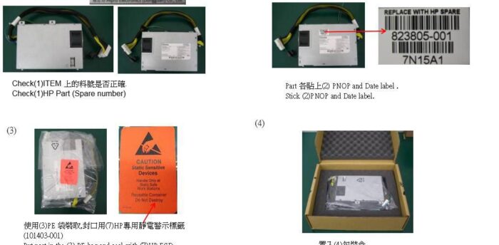 HPE 290w AC power supply (823805-001)