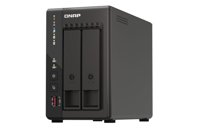 QNAP TS-253E NAS Tower Ethernet LAN Black J6412