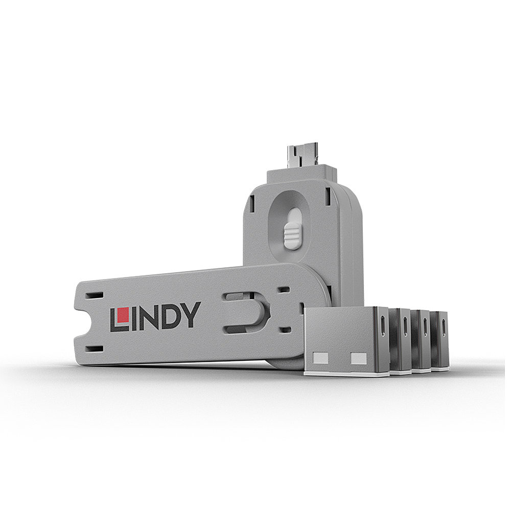 qZVgZ7B5r0SyexO3DikIXw.c-r.jpg Lindy USB Port Blocker - Pack of 4, Colour Code: White