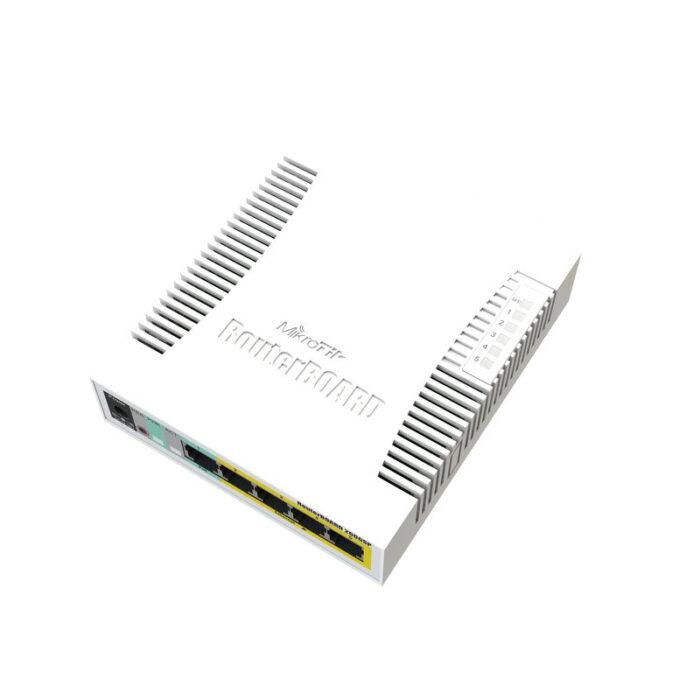 qfp7-43U80S9oNQ4imqU_w.c-r.jpg Mikrotik CSS106-1G-4P-1S network switch Gigabit Ethernet (10/100/1000) Power over Ethernet (PoE) White (CSS106-1G-4P-1S) - Image 1