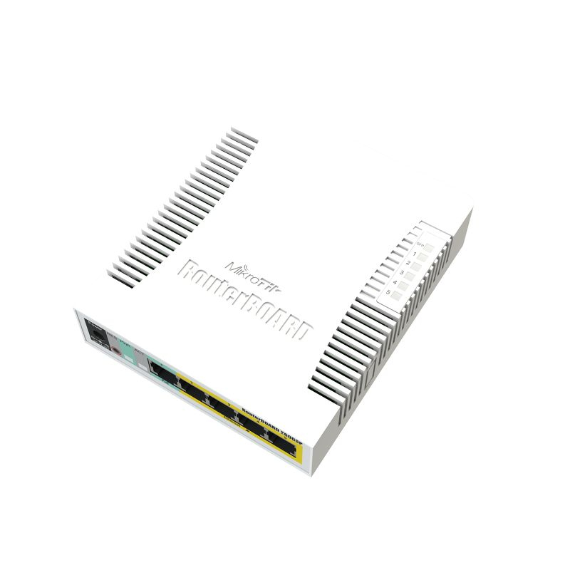 qfp7-43U80S9oNQ4imqU_w.c-r.jpg Mikrotik CSS106-1G-4P-1S network switch Gigabit Ethernet (10/100/1000) Power over Ethernet (PoE) White (CSS106-1G-4P-1S) - Image 1