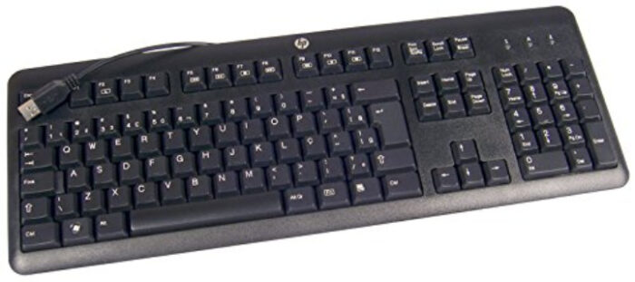 HP keyboard USB QWERTY US International Black (672647-L33)