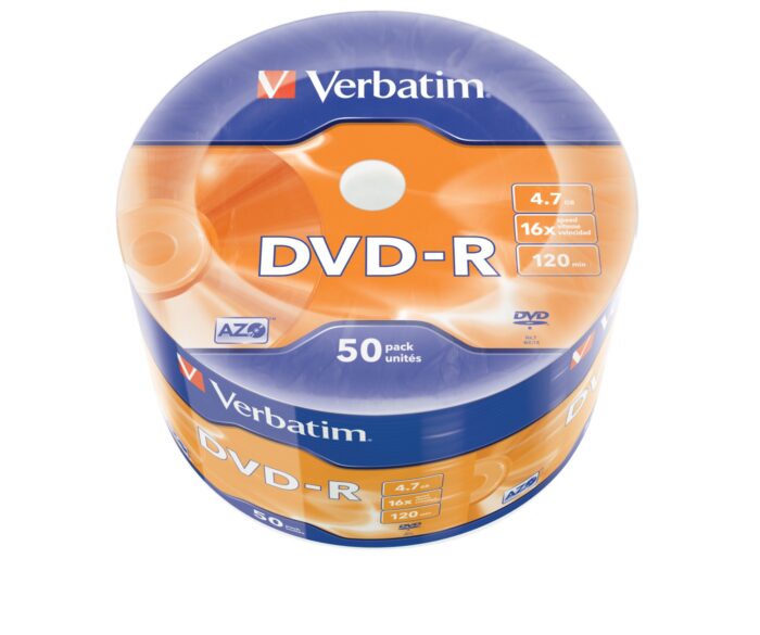 qsQnpG4SDEikZ5Msk0zdaw.c-r.jpg Verbatim DVD-R Matt Silver 50 Pack Wrap Spindle