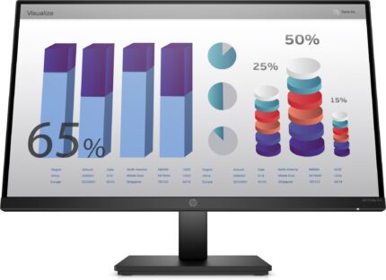 HP P24q G4 computer monitor 60.5 cm (23.8") 2560 x 1440 pixels Quad HD LED Black (8MB10AA#ABB)