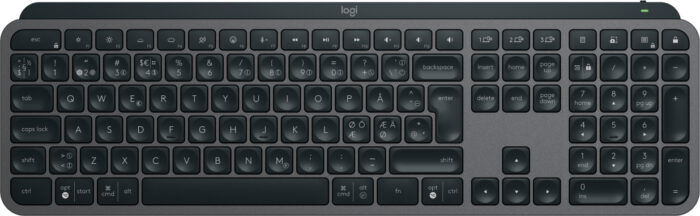 Logitech MX Keys S keyboard RF Wireless + Bluetooth QWERTY Danish, Finnish, Norwegian, Swedish Graphite