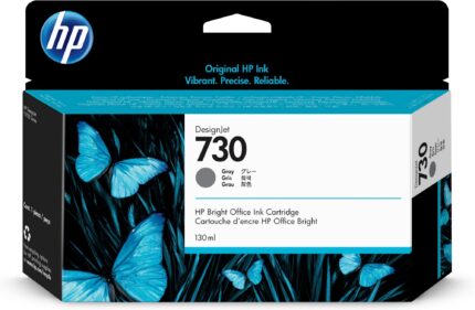 HP 730 Ink cartridge gray 130ml for HP DesignJet T 1600/1700/940 (P2V66A)