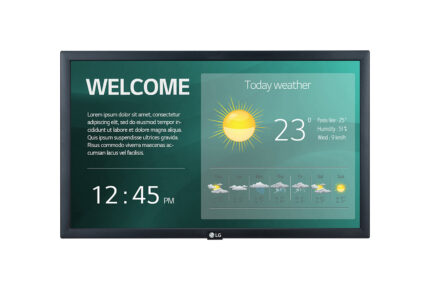 LG 22SM3G-B Digital signage display 54.6 cm (21.5') IPS Wi-Fi 250 cd/m? Full HD Black Built-in processor 16/7