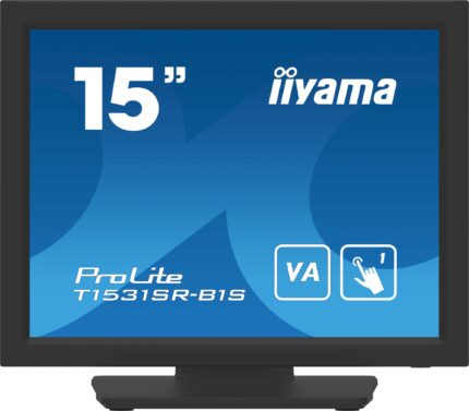 iiyama T1531SR-B1S POS monitor 38.1 cm (15") 1024 x 768 pixels XGA Touchscreen (T1531SR-B1S)