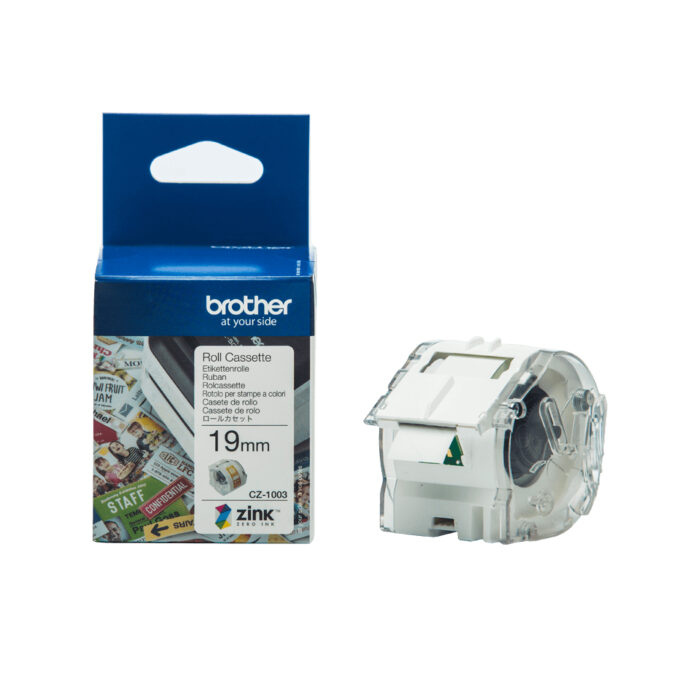 Brother CZ-1003 DirectLabel-etikettes 19mm x 5m for Brother VC 500 (CZ1003) - Image 1